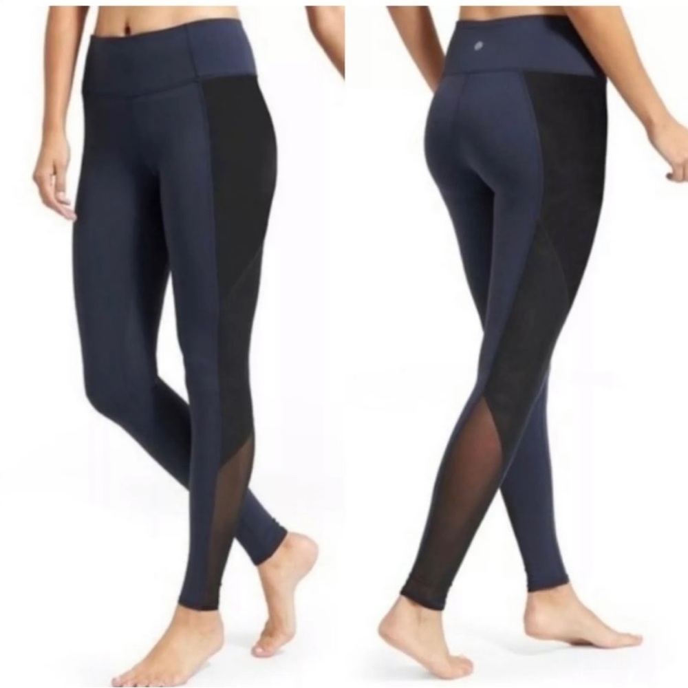 Athleta Chaturanga Legging Navy and Black
